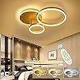 XEMQENER LED Ceiling Light, 42W Dimmable Chandeliers with Color & Brightness Adjustable, Modern LED Ceiling Lamp with Remote & Memory Function for Living Room, Bedroom, Kitchen, Hallway, Office