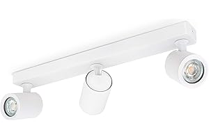 ‎LINOVUM linovum TENJO Deckenstrahler 3 flammig weiß schwenkbar & drehbar mit LED GU10 2W warmweiß 230V