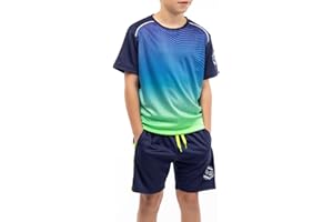 ALPHADVENTURE Conjunto Deportivo Niño, Chándal, Camiseta Manga Corta y Pantalón Corto - De 6 hasta 14 años