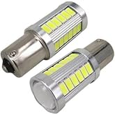 TRENDLIFEOTO P21w Beyaz Mercekli Led 93 Sinyal Stop Ampul 33 Led 12v Tek Duy D&uuml;z Tırnak