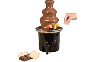 ‎ROSENSTEIN & SÖHNE Rosenstein & Söhne Schokofondue Brunnen: Schokoladen-Brunnen mit 2 Ebenen, 275 Watt (Fondue, Schokoladenfondue, Zimmerbrunnen)