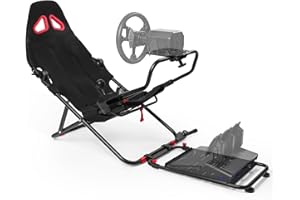 Guil Vim Adjustable Steering Wheel Stand Racing Simulator Cockpit Foldable Suitable for G920 G29 G923 for Thrustmaster T248X T248 T300 T150 458 TX