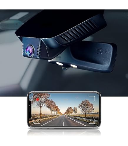 Fitcamx 4k Dual Dash Cam for 2024 2025 Mercedes-Benz E-Class E350 E450 (HD2-6697) Originally Has 2 Cams, OEM Look, Front 2160P+Rear 1080P Video, WiFi & APP, Loop Recording G-Sensor, Easy to