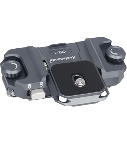 Koolehaoda Quick Release Plaatklem, Arca Swiss Type QR-klem met 3/8 - 1/4 schroefadapter compatibel voor statief monopod kop