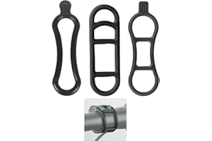 ZALHIN 30 Pezzi Anelli in Gomma Elastica per Bicicletta, Nastro in Silicone per Bicicletta, Regolabile a 360 Gradi per Mountain Bike, Bici da Corsa