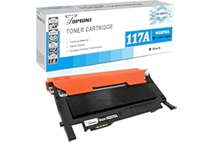 TOPRINT【with Chip Compatible Toner Cartridge W2070A 117A Black 1000 Pages for HP Color Laser 150a 150w 150nw MFP 178nw 178nwg 179fnw 179fwg printers