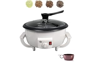 Tostacaffè Elettrico SHILINTONG - Macchina per Tostare Caffè, Noci, Arachidi e Altro (750g, 220V, 1200W) - Ideale per Casa e Piccoli Bar (senza funzione timer)