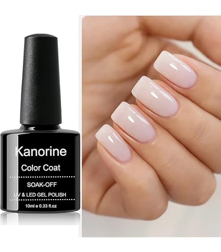 Kit Base Coat Et Top Coat Gel UV Kanorine - 2 X 15ml, Sans Formaldéhyde - Pour Vernis Semi-permanent