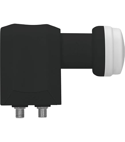 TechniSat Twin LNB Universale Per 2 Partecipanti – Ricezione 4K, UHD, Full HD, Con Protezione Antitempesta