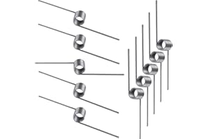 Qrity 10 Pezzi Molle in Acciaio Inossidabile, Molla a V Torsione Molla, Diametro del Filo di 0,7mm, 4 OD, 9 Giri, Angolo di 180°, per Progetti di Riparazione