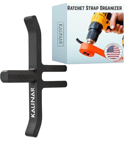 Winch Pull Strap Harriscos Winch Strap Webbing Winder - Organizer For 2, 3, Or 4 Ratchet Tie Down Straps Strap Winder For Flatbed Trailer - Foto 4