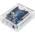 IDUINO Uno R3 Case Enclosure New Transparent Clear Computer Box Compatible with Arduino UNO R3
