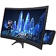 Labymos 12-inch Phone Screen Magnifier 3D Curved Screen Amplifier for Cell Phone Foldable Screen Enlarger Smartphone Stand for Home Office Kids The Elderly
