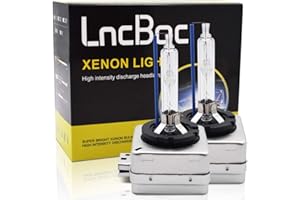 LncBoc D1S Xenon HID Headlight Bulbs 35W Headlamp Lights Vehicle Super Bright Replacement for Car Auto 8000K Cold White Headlight Bulbs Lights 12V D1S Pack of 2