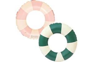 JUNBAOYYDS Anillo de natación Inflable, Vintage a Rayas Flotador Inflable, Flotadores de Piscina Flotante Anillo de Goma Flotante, para Piscinas de Verano y Playa para Adultos y Niños