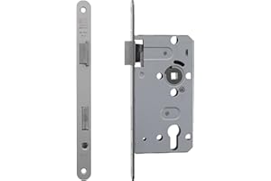 ToniTec Profilzylinder-Einsteckschloss DIN Rechts Zimmertür PZ-Schloss Dornmaß 55 mm Stulp 20 mm