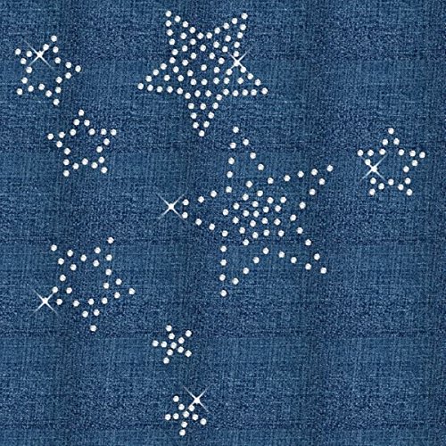 STRASS Motiv Sternenhimmel Hotfix Hotglue Bügelbild Ornament - 4