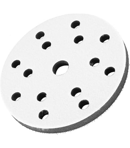 Cuscinetto In Spugna Morbida Per Levigatrici - Diametro 150 Mm, 6 Fori, Per Tamponi Abrasivi Da 6 Pollici - Foto 9