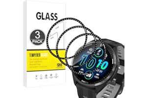 E-Hamii Displayschutzfolie kompatibel mit Garmin Forerunner 965,[3 Stück][3D Curved Full Cover][Kratzfest, High Definition] Schutzfolie für Garmin Forerunner 965