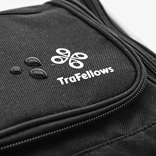 Kleiner Premium Kulturbeutel zum Aufhängen | Kompakte Reise-Kulturtasche für Frauen & Männer | Wasserresistente Waschtasche mit vielen Fächern | Handliche Kosmetiktasche mit Henkel - 8