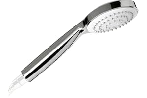 Tatay Alcachofa Ducha Marina, 10 cm de Diámetro, de ABS, 1 posición, Sistema de Ahorro de Agua -50%, Sistema Antical y Fácil Limpieza, Cromado (3310209)