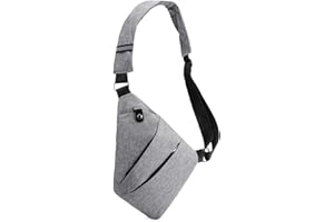 ALINILA Diebstahlsichere Reisetasche: Anti-Theft Sling Bag - Wasserdichte Sicherheitstasche Reise - Brusttasche Crossbody für Damen und Herren - Umhängetasche Bodybag Rechtshänder