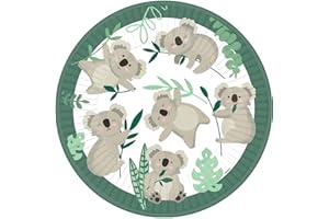 Amscan 552717 Plates Koala Paper 23 Cm