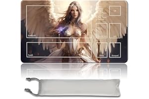 MPLR BOARD GAME Gioco da tavolo MTG tappetini da gioco + sacchetto impermeabile gratuito, bordi smussati, superficie in gomma liscia, MTG PlayMat with Zones(An Original Ancient Hellkite Playmat)