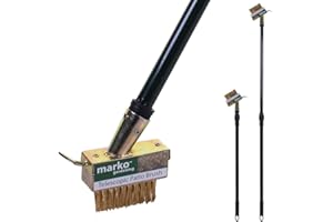 Marko Gardening Telescopic Patio Weed Brush with Scraper Outdoor Garden Block Paving Slab Cleaner Moss