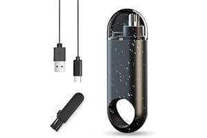 KPFIGHT Taglia Cortapelos Nariz y Oreja Profesional Indoloro,Recortador Pelos Nariz Vello Facial,Quita Pelos Resistente agua Recargable por USB-C per Hombre y Mujeres, Recortador para Barba Ceja y Vello Facia