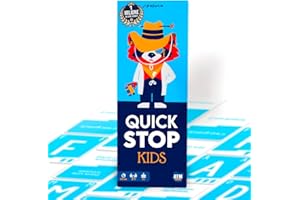ATM Gaming QUICKSTOP Kids - Gioco di Carte per Bambini e Famiglie - Età 7+ - Da 2 a 7 Giocatori - Divertente e Veloce - Gioco da Tavolo - Italiano