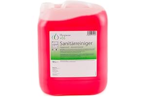 ‎HYGIENE VOS Hygiene VOS Sanitärreiniger 10 Liter, Badreiniger - Putzmittel, Entfernt Kalk von Armaturen, Fliesen, Duschabtrennungen sowie Urinstein und Wasserstein. Geeignet für Hochdruckreiniger
