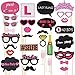 Price comparison product image 30PCS Full Set Photo Booth Prop Mustache Wedding Hen Do Party Stag Night Game