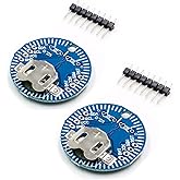 Hailege 2pcs RTC Module de mémoire d’Horloge en Temps réel V2.0 I2C avec en-tête de Broche