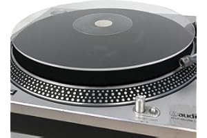 Mobile Pro Shop Acrylic Turntable Mat - Acrylic Slipmat for Vinyl LP Turntable - Improves Sound Quality and Provides Tighter Bass - Anti-Static Record Mat (Clear, Transparent)