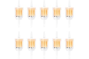 LUXSTELLAR 10 piezas de gasolina filtro 6mm, filtro de combustible gasolina filtro gasolina cortador de césped, Benzinfilter Moped für Fuel Filter Motorcycle Diesel Moped Benzinfilter Roller Mehrweg con construc