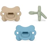 Suavinex, Pack of 3 All Silicone Pacifiers, for Babies 6/18 Months, with Sx Pro Physiological Teat, Super Soft and Flexible,