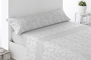 ENERGY COLORS TEXTIL-HOGAR Juego de Sábanas Térmicas de Pirineo. Sábanas de Otoño/Invierno Tejido Polar para Cama Individual y Matrimonio, 3 Piezas, Cálida y Suave. (Cama 150, Alamo)