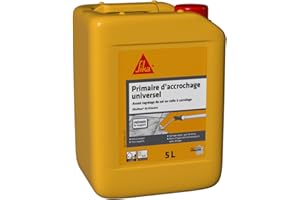 SIKA - Primaire d'accrochage universel - Sikafloor 35 Primaire - Avant ragréage de sol ou colle carrelage - Prêt à l'emploi - Multi-supports - Séchage rapide - Mur et Sol Intérieur/Extérieur - 5L