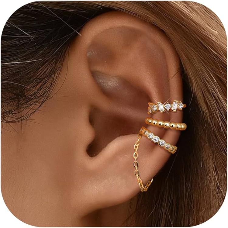 MILACOLATO 51 Pièces Boucle D'oreille Femme Boucles D'oreille Clip Réglables Non Perforées Pour