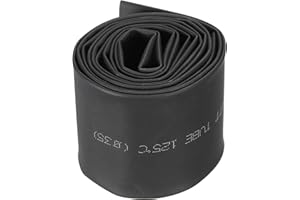 Rebower Calore Retraibile Tubo 2:1 Cavo Guaina Tubo Avvolgimento, [per Elettrico Isolamento Protezione] - 35mm Diametro/58mm Piatto Larghezza/1,5m/Nero