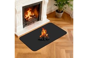 NUTKIT Dywaniki do kominków ognioodporne, ognioodporne maty kominkowe, podkładki do paleniska do pieca na drewno, kominek do wewnątrz, na zewnątrz, ognioodporne dywany chronią podłogi dywany przed