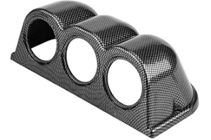 KIMISS Montage Manometre Tableau Voiture Universelle 52mm Triple Support à 3 trous pour Bâti de pilier de Jauge Bord