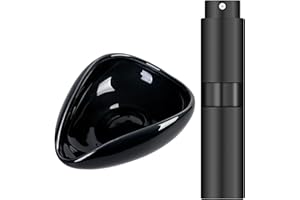 Guyode Juego de Botella Spray RDT y Dosificador Cafe Kit de Bandeja Dosificadora Cerámica Accesorios Cafe Taza Medidora Barista Accesorios Ideal Salón Té, Hotel Comedor (Negro)