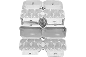 HOMECENTRE Home Centre Egg Boxes Trays 20 Pieces Box Holds 6 Eggs Recyclable Biodegradable Cardboard Plain