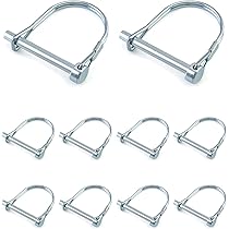 10 Punti Di Blocco Filo In Acciaio - Perno Di Bloccaggio A Laccio 6.3mm X 56mm - Foto 8