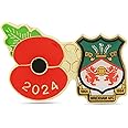 Wrexham Poppy Football Pin 2024