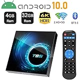 Android TV Box 10.0,T95 Android Box 4GB Ram 32GB Rom Allwinner H616 Quad Core,Support Dual WiFi 2.4G+5G BT5.0 4K6K Ultra HD H.265 Video Decoder Internet Smart TV Box Media Player