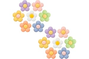 NEVEGE Flower Shoe Charms 19-25Pcs Crystal Rhinestone Pearl Decoration for Girls Women