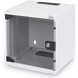 DIGITUS Netzwerk-Schrank 10-Zoll - 6HE - Wandmontage - HxBxT 330x312x300mm - Traglast 30kg - Nutztiefe 250mm - Grau